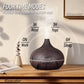 500ml Wood Grain Aromatherapy Diffuser – Ultrasonic Humidifier with Remote
