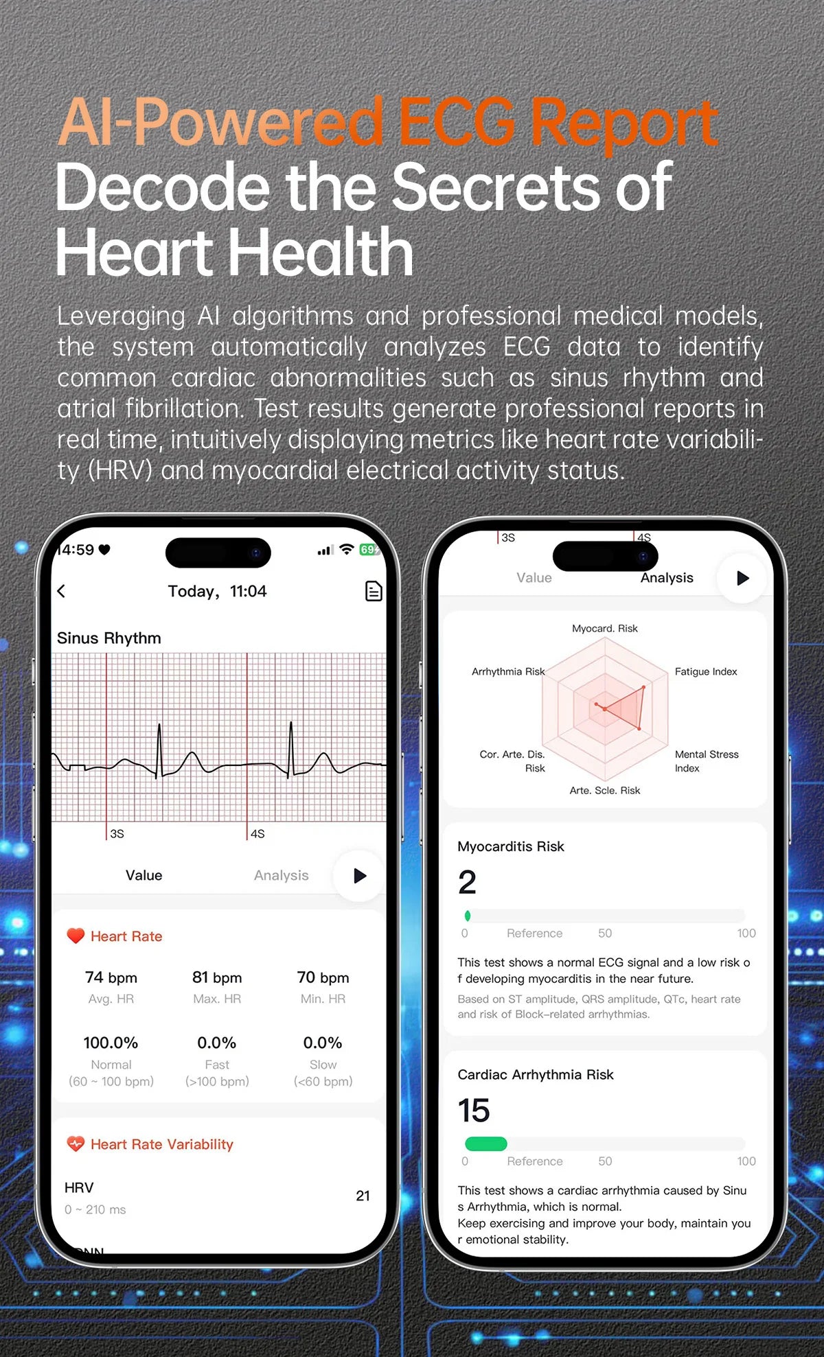 2025 ECG+PPG Health Smartwatch for Men & Women