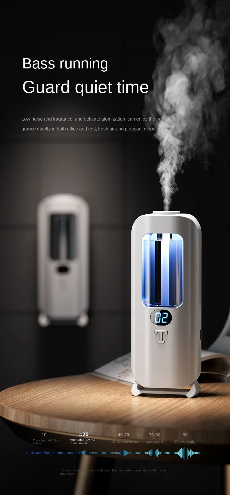 Automatic Aromatherapy Diffuser – Digital Humidifier with Colored Lights