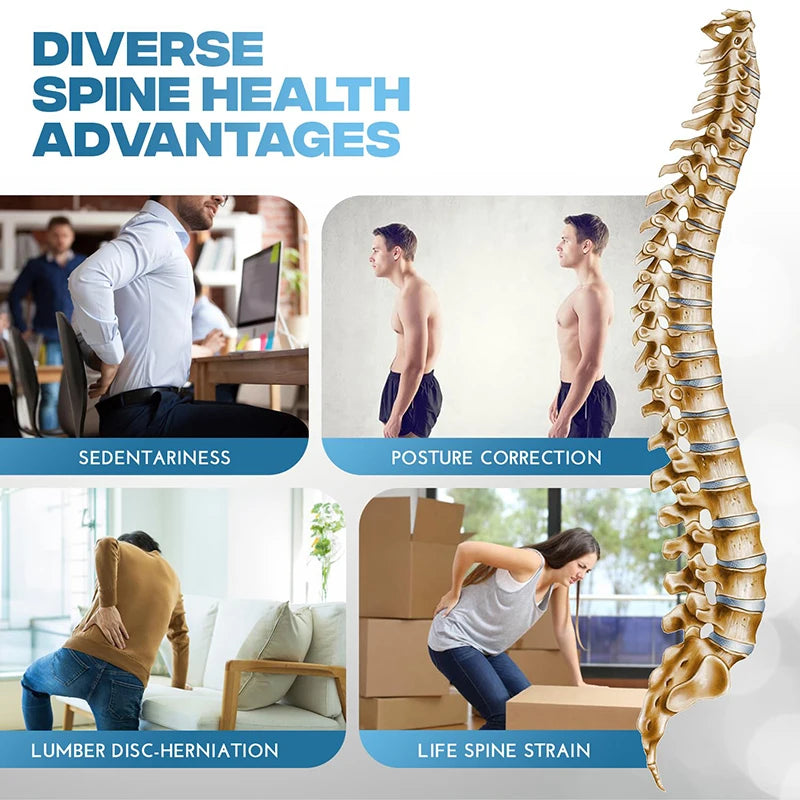 Lumbar Stretching & Massager Device – Spine Correction & Back Relief