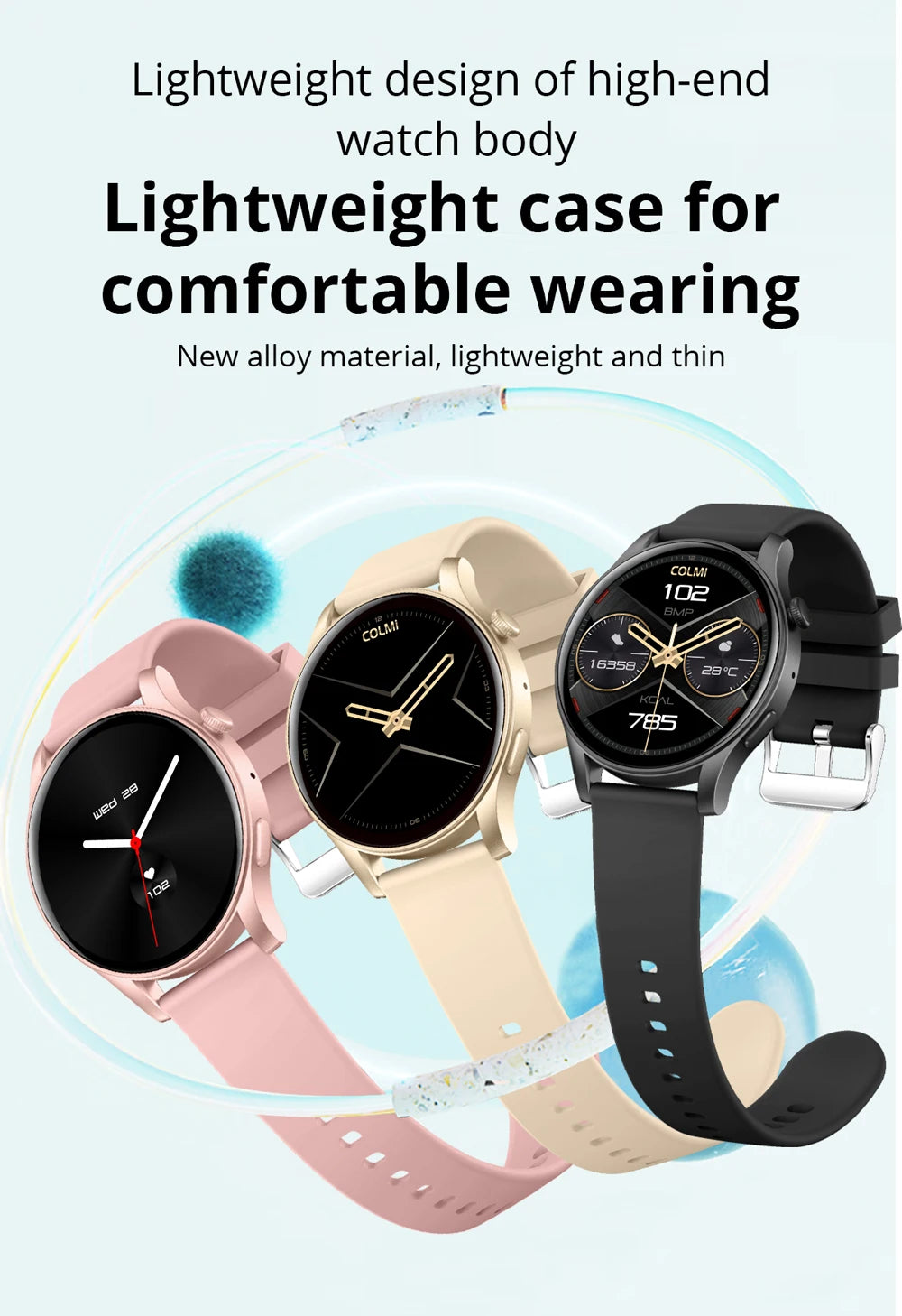 V73 AMOLED Bluetooth Call Smartwatch 2024