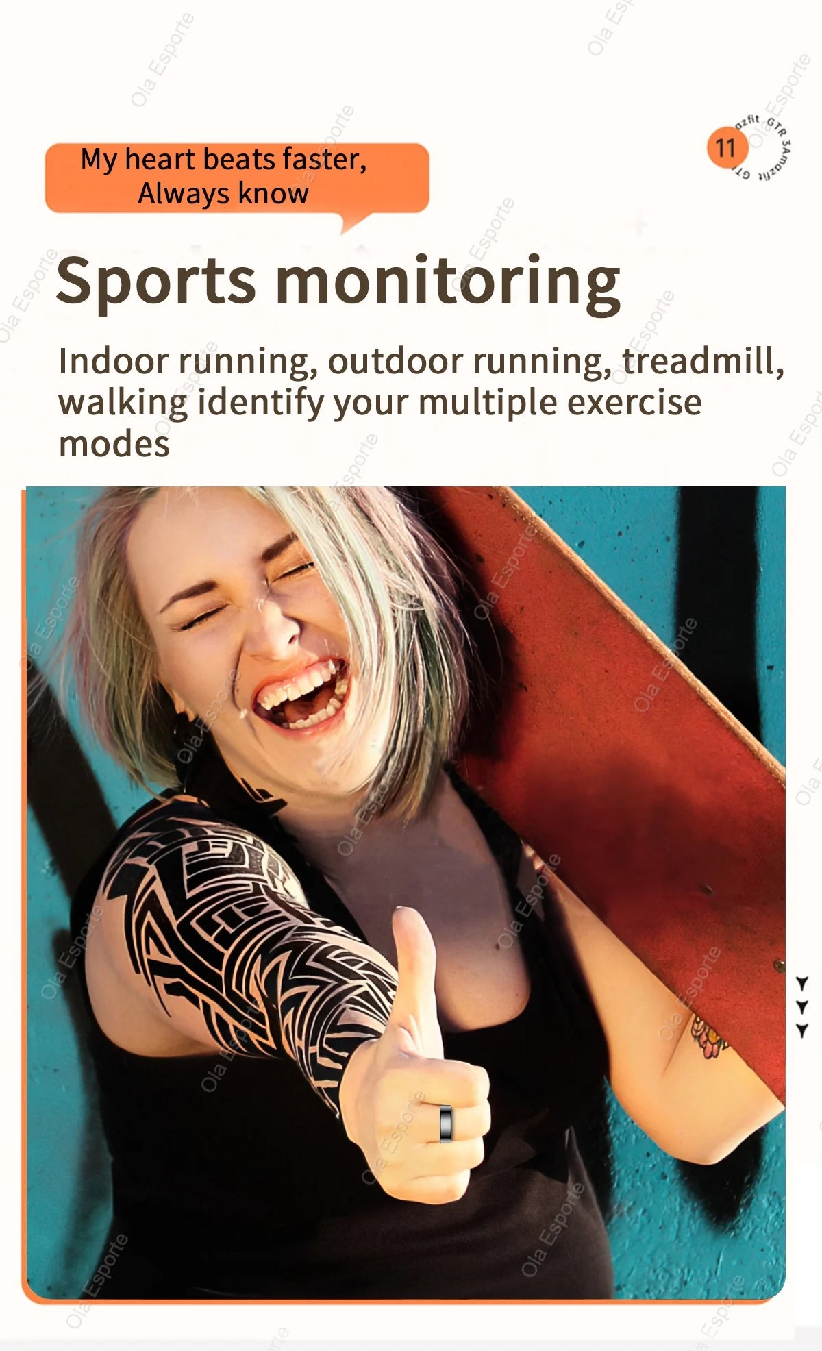 SmartRing GPS – Heart Rate & Multi-Sport Waterproof Tracker