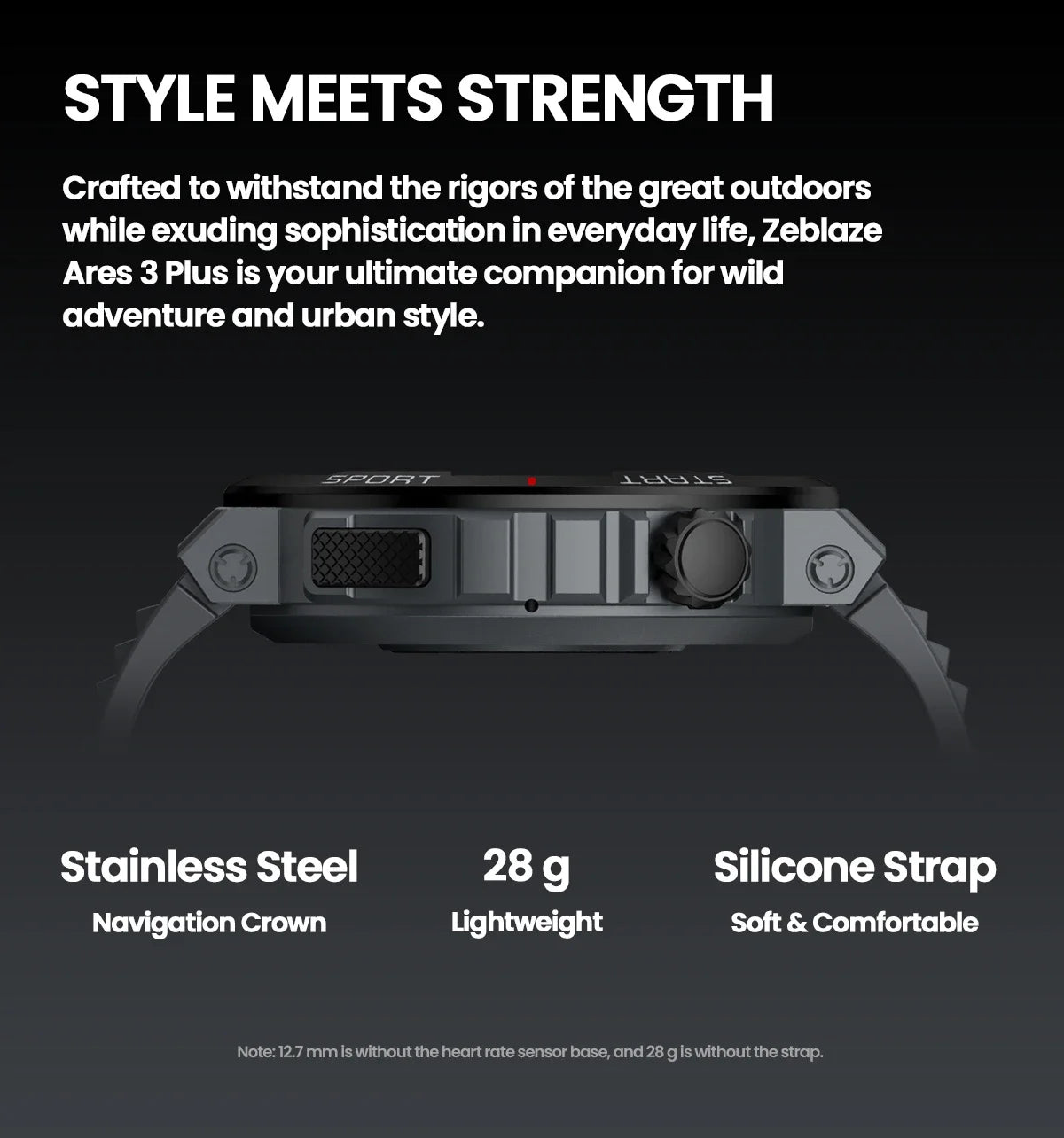 Zeblaze Ares 3 Plus Smartwatch 1.43'' AMOLED