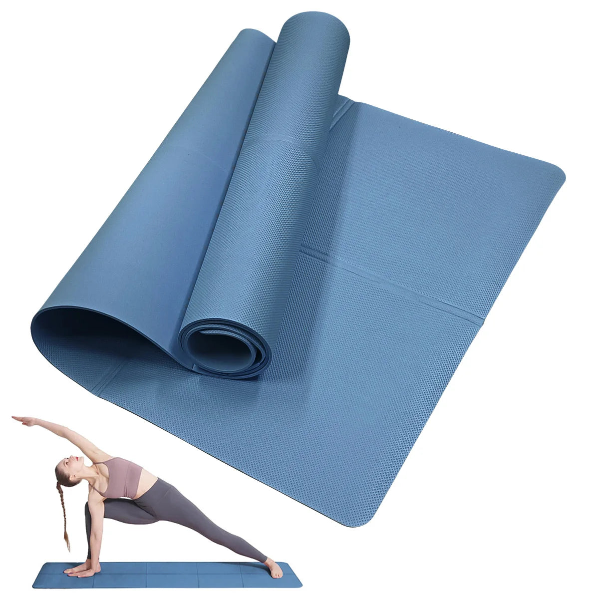 4mm EVA Yoga Mat – Anti-Slip Exercise & Pilates Fitness Mat