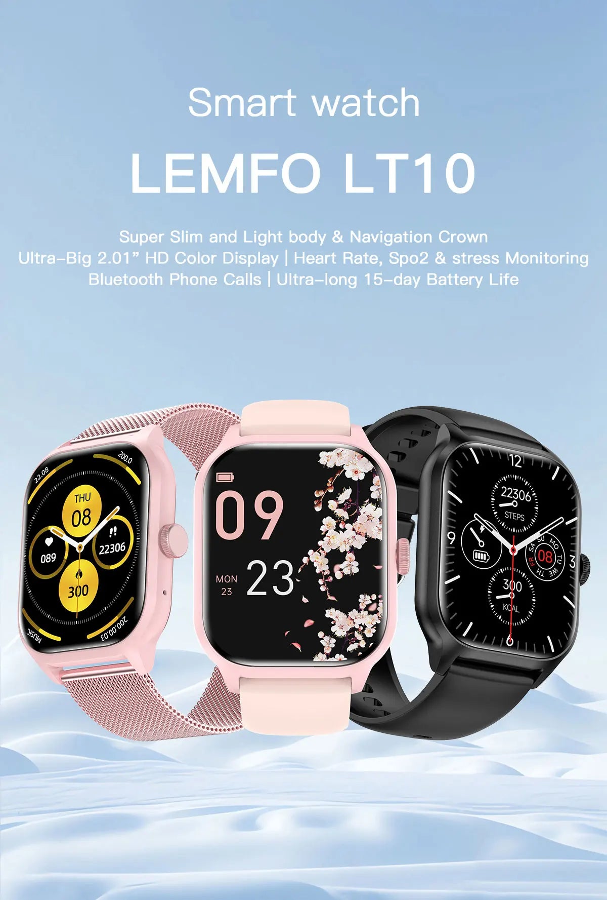 LT10 Bluetooth Call Smartwatch 2024