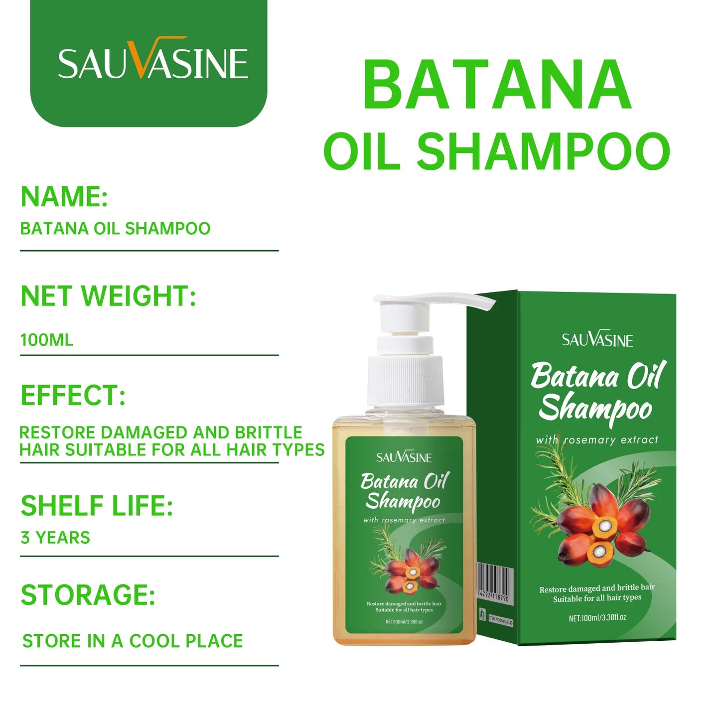 Batana Oil Shampoo & Conditioner – Anti-Hair Loss & Hair Strengthening