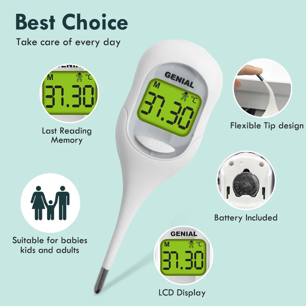 9-Second Digital Basal Thermometer – Fast & Accurate for Adults & Kids