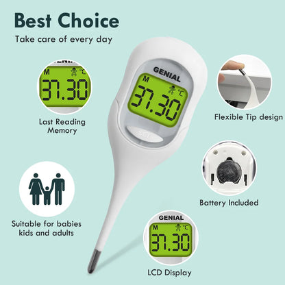9-Second Digital Basal Thermometer – Fast & Accurate for Adults & Kids