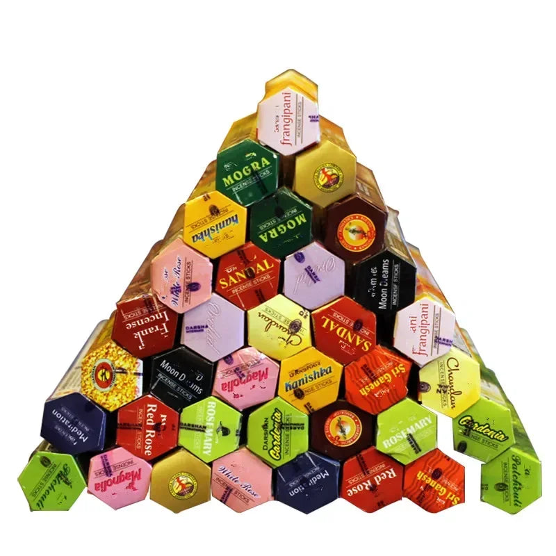 9-Box Indian Incense Stick Set – Premium Mixed Flavors