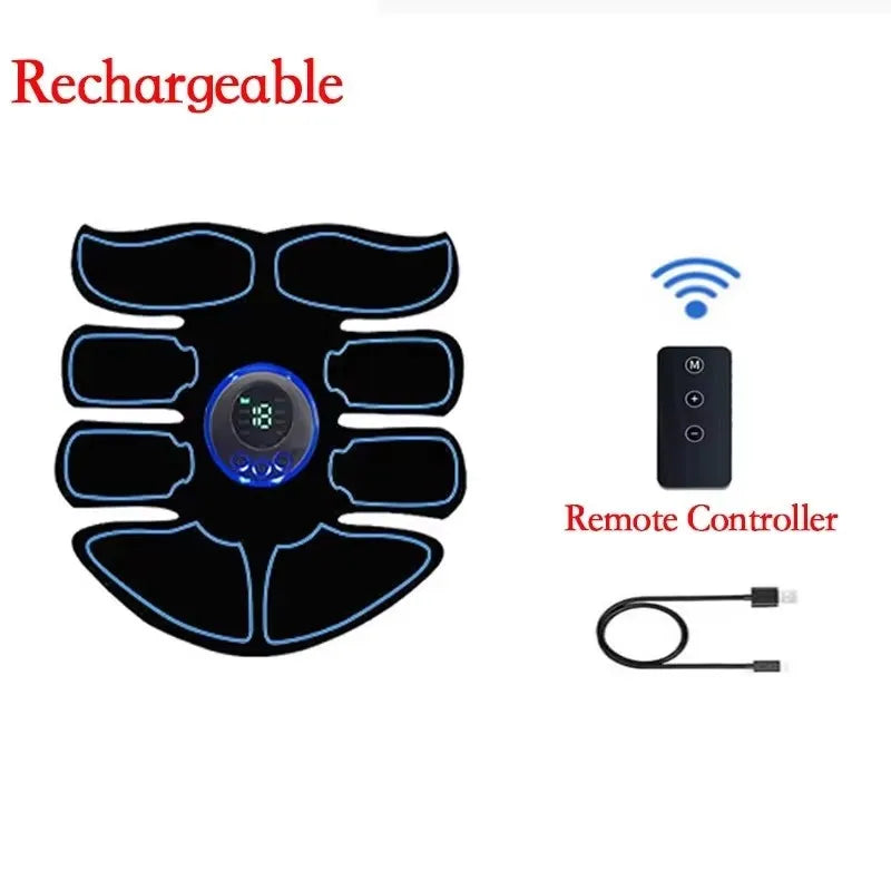 EMS Abdominal & Arm Muscle Stimulator – USB Charging Fitness Patches