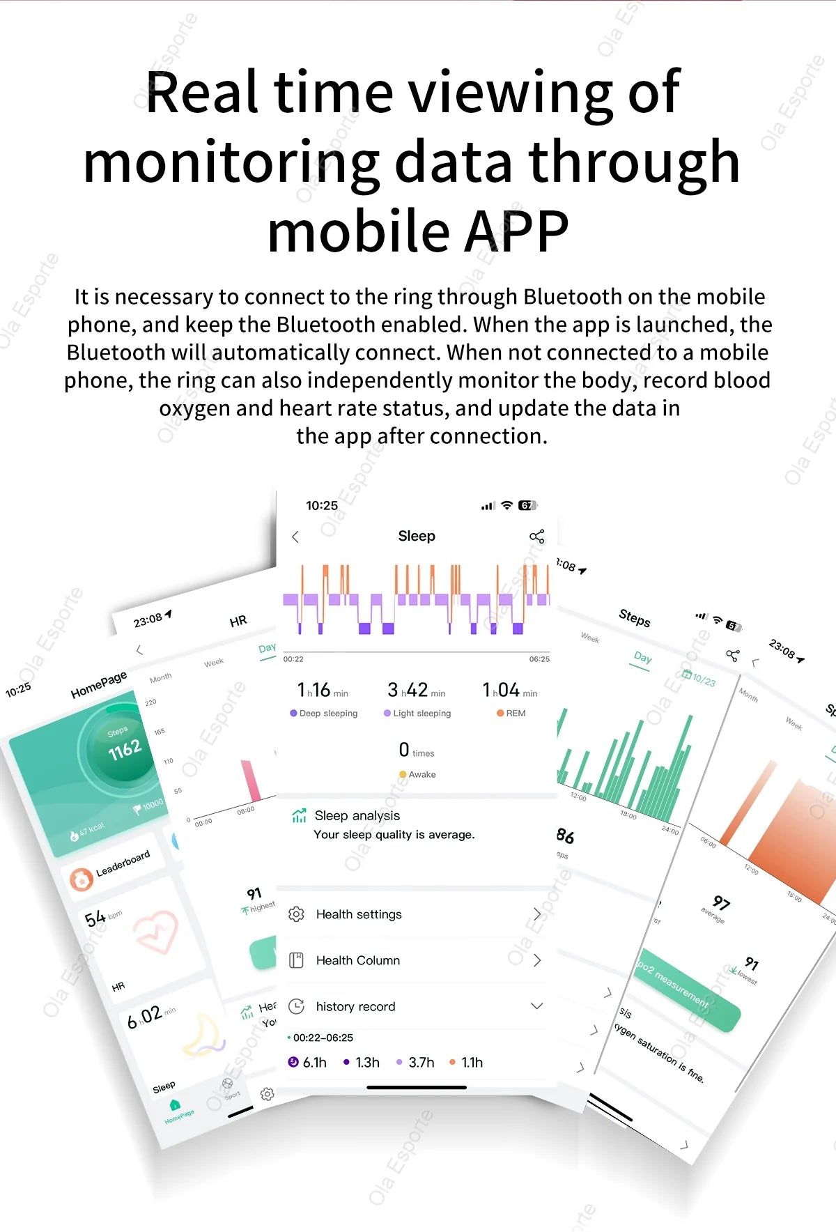 SmartRing GPS – Heart Rate & Multi-Sport Waterproof Tracker