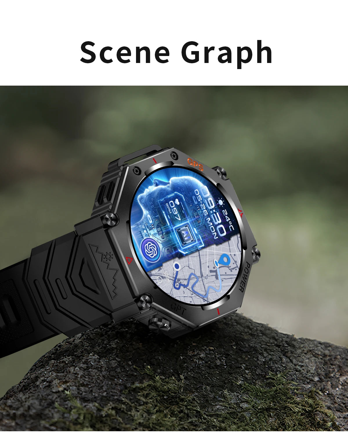 T-Rex 3 Military Smartwatch GPS AMOLED
