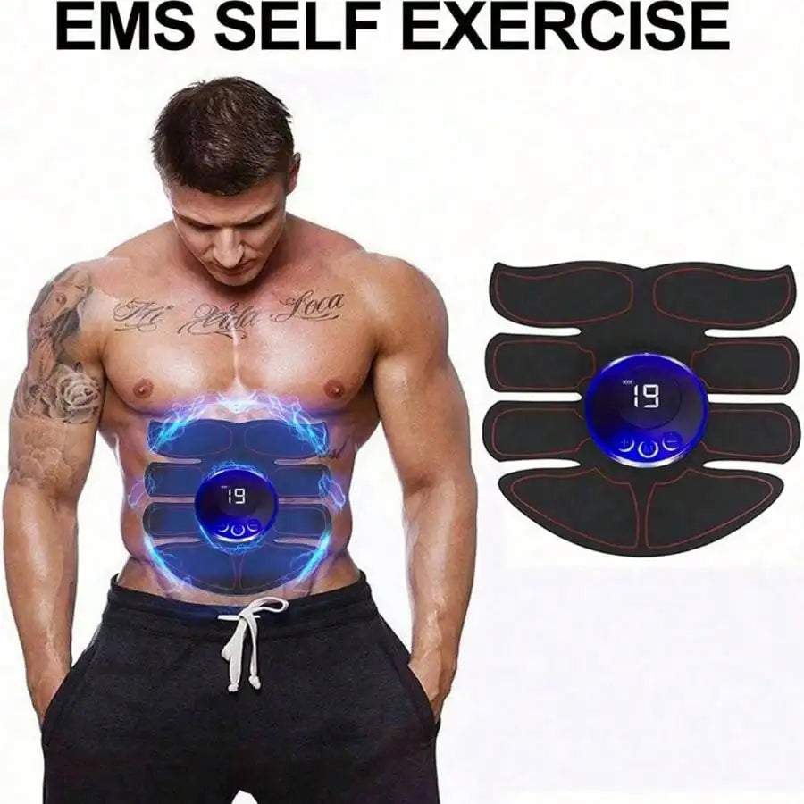 EMS Abdominal & Arm Muscle Stimulator – USB Charging Fitness Patches