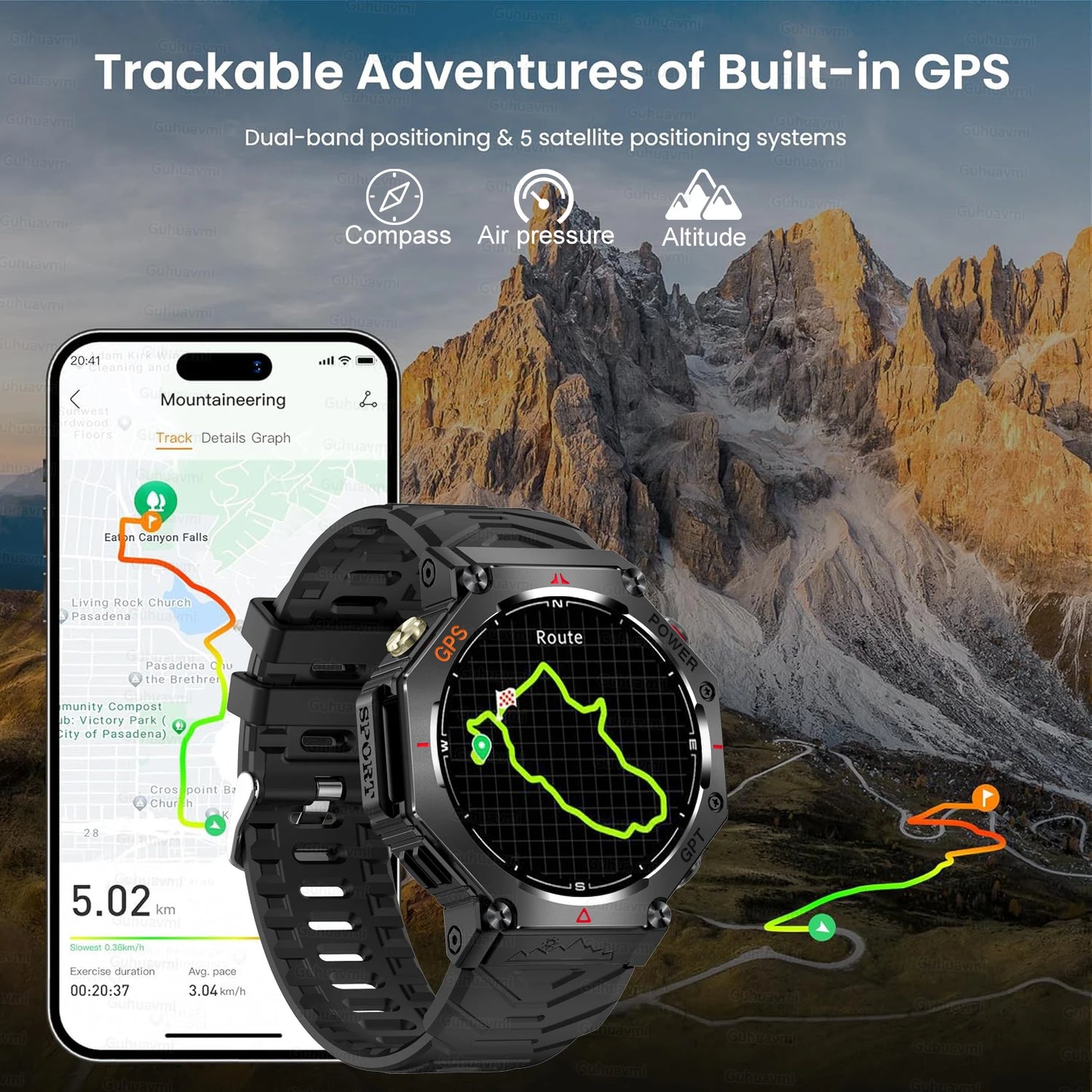 T-Rex 3 Military Smartwatch GPS AMOLED