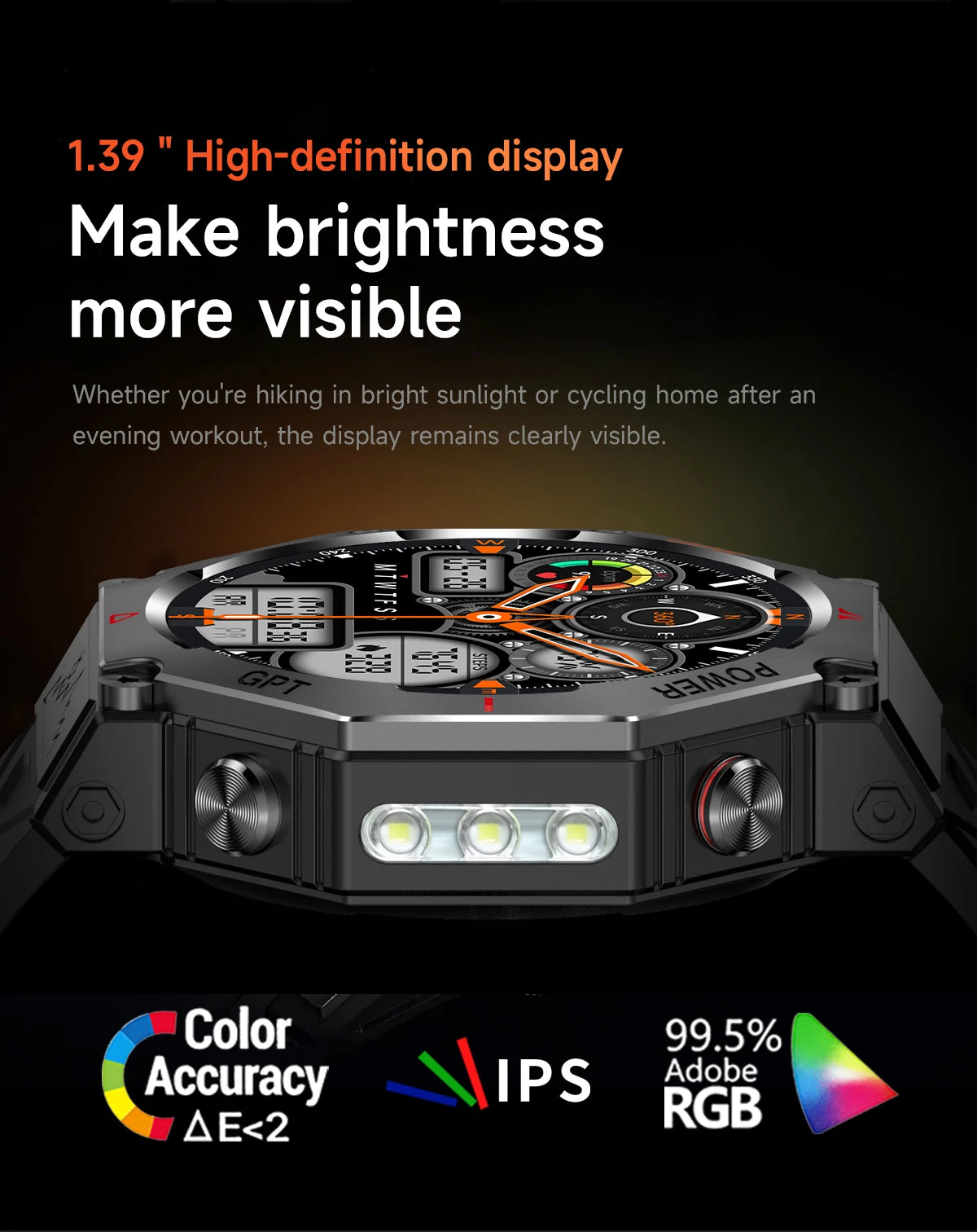 T-Rex 3 Military Smartwatch GPS AMOLED