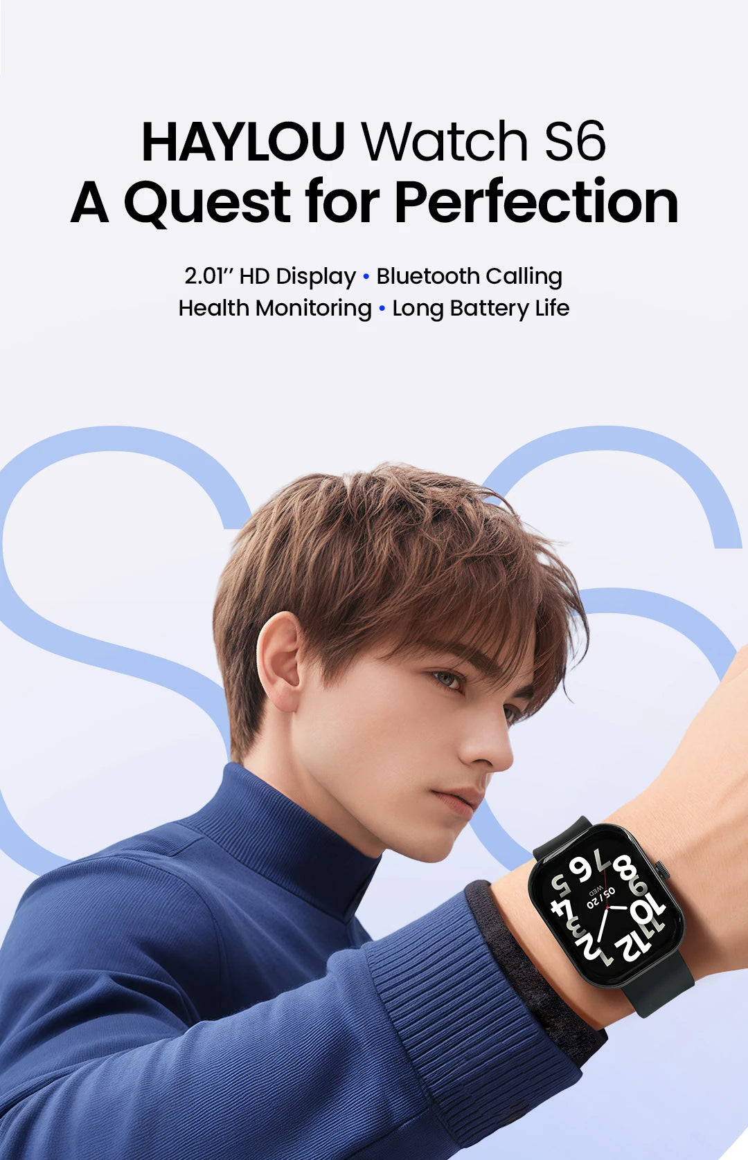 Watch S6 Smartwatch 2.01" HD Display