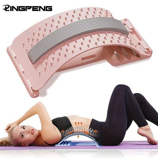 Lumbar Stretching & Massager Device – Spine Correction & Back Relief