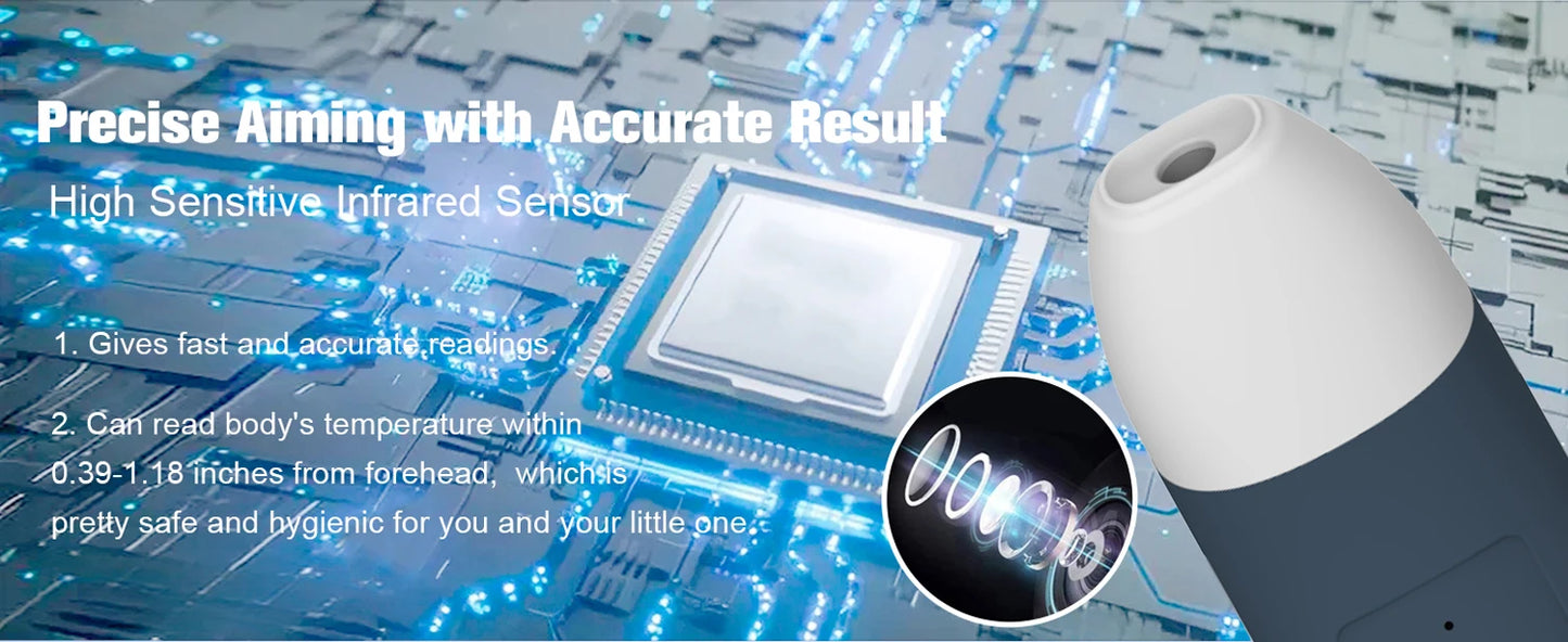 Digital Ear & Forehead Thermometer – 1-Second Reading