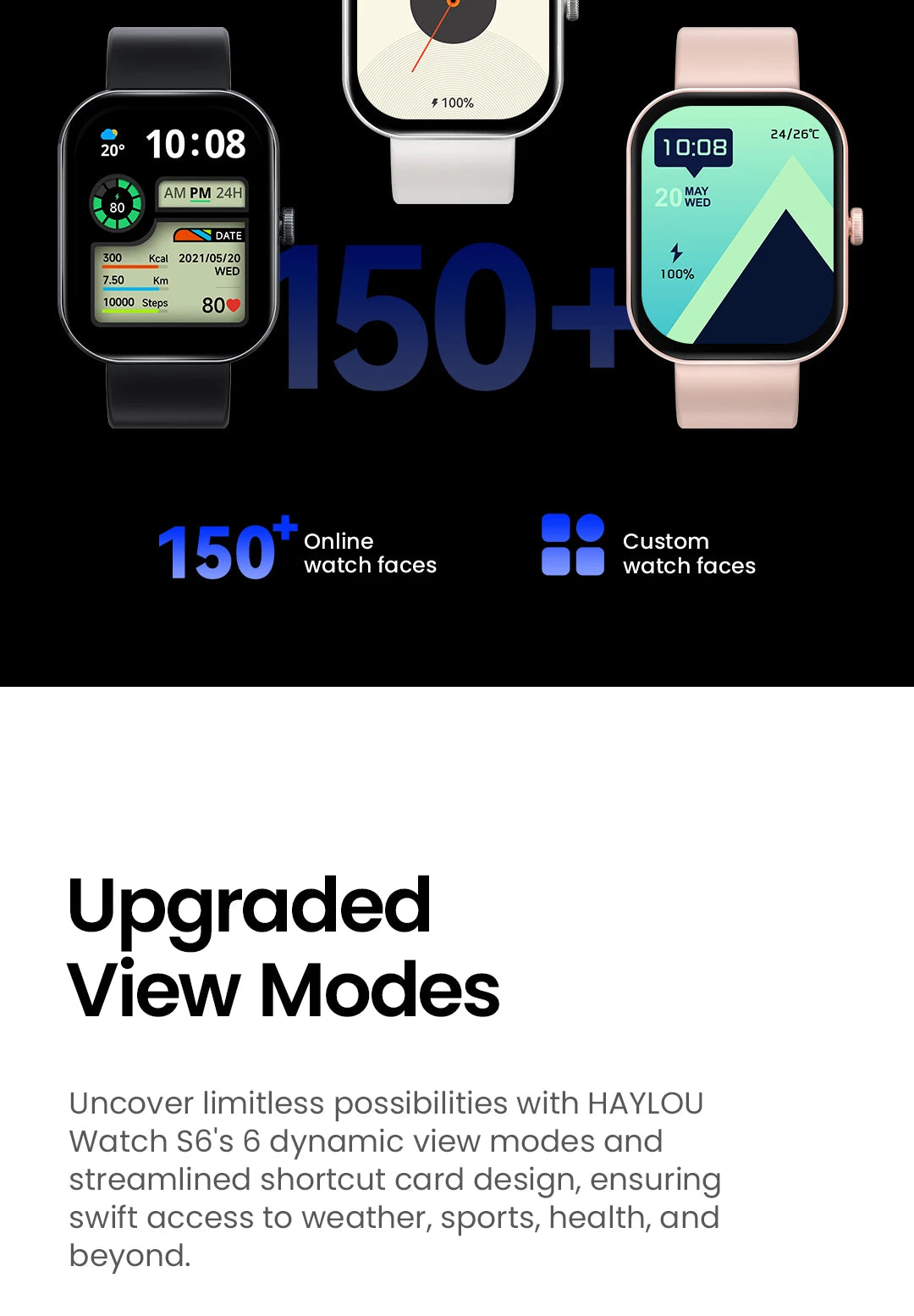 Watch S6 Smartwatch 2.01" HD Display