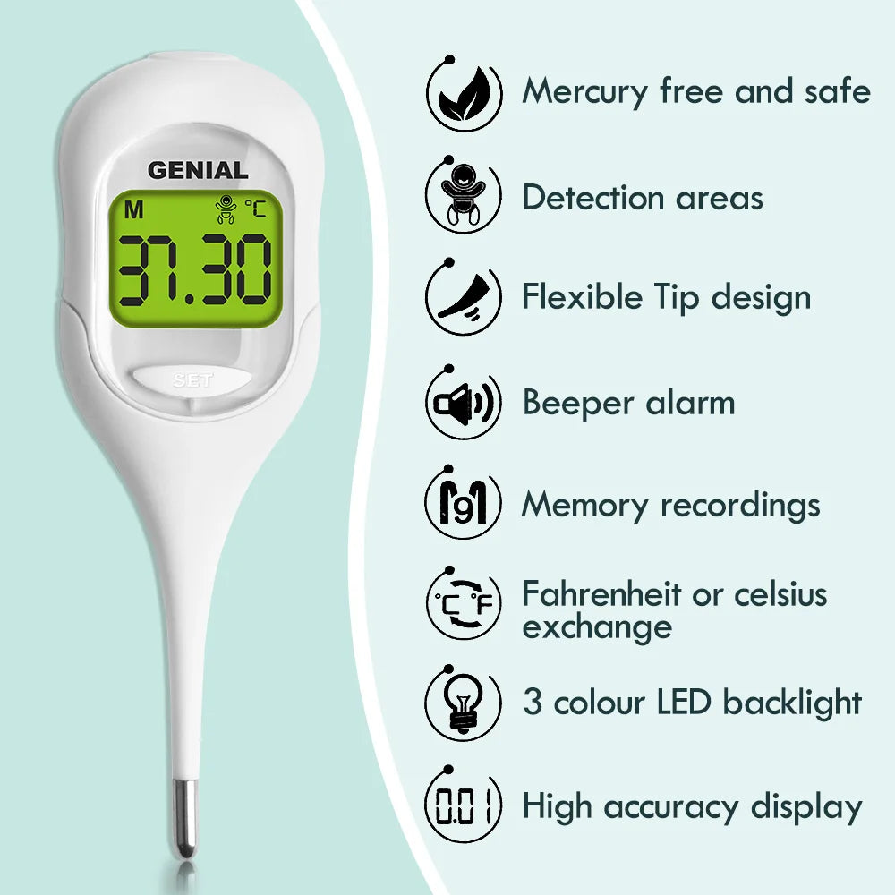 9-Second Digital Basal Thermometer – Fast & Accurate for Adults & Kids