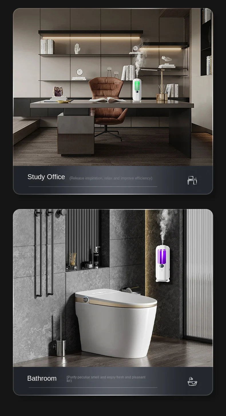 Automatic Aromatherapy Diffuser – Digital Humidifier with Colored Lights