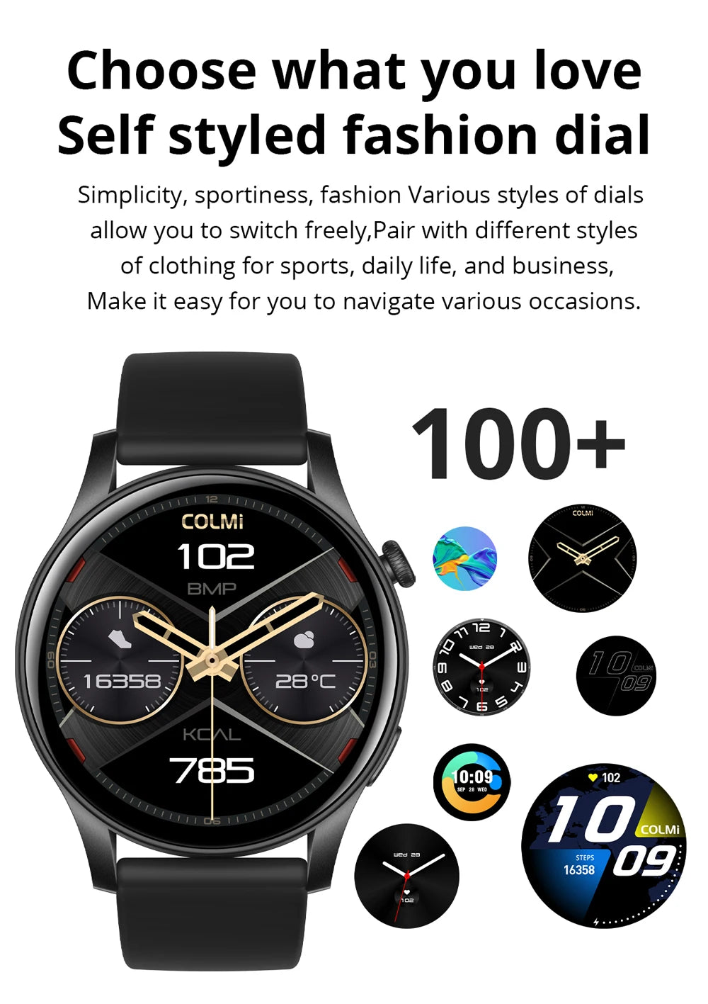 V73 AMOLED Bluetooth Call Smartwatch 2024