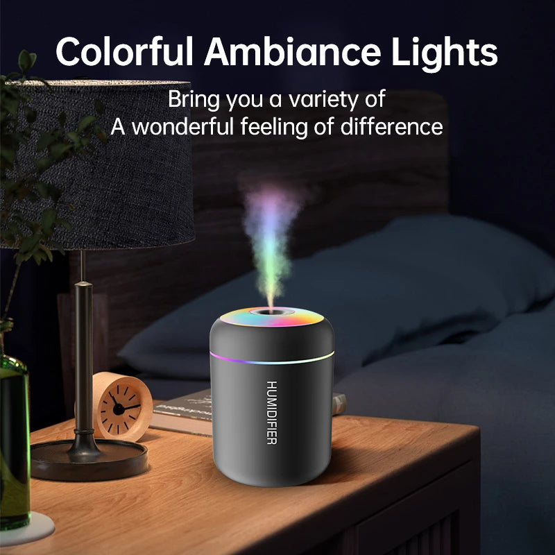 180ml Mini USB Humidifier – Electric Aroma Diffuser & Mist Maker