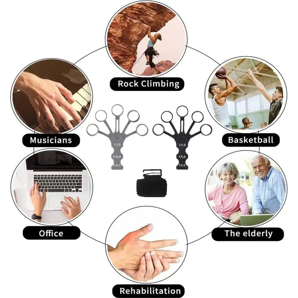 Hand Grip 5-Finger Exerciser – Adjustable Forearm & Wrist Trainer