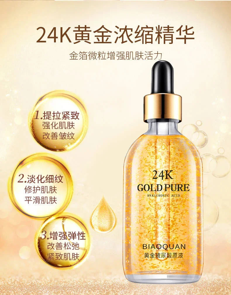 24K Gold Hyaluronic Acid Nicotinamide Anti-Aging Lifting Face Serum