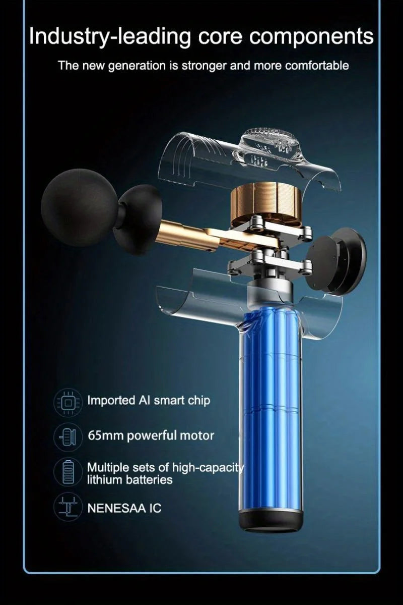 Portable Fascia Massage Gun – Deep Muscle Relaxation & Fitness