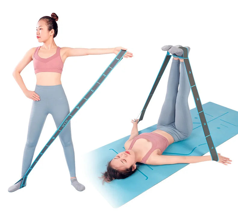 Elastic Yoga Stretching Strap – Loop Strap for Yoga & Pilates
