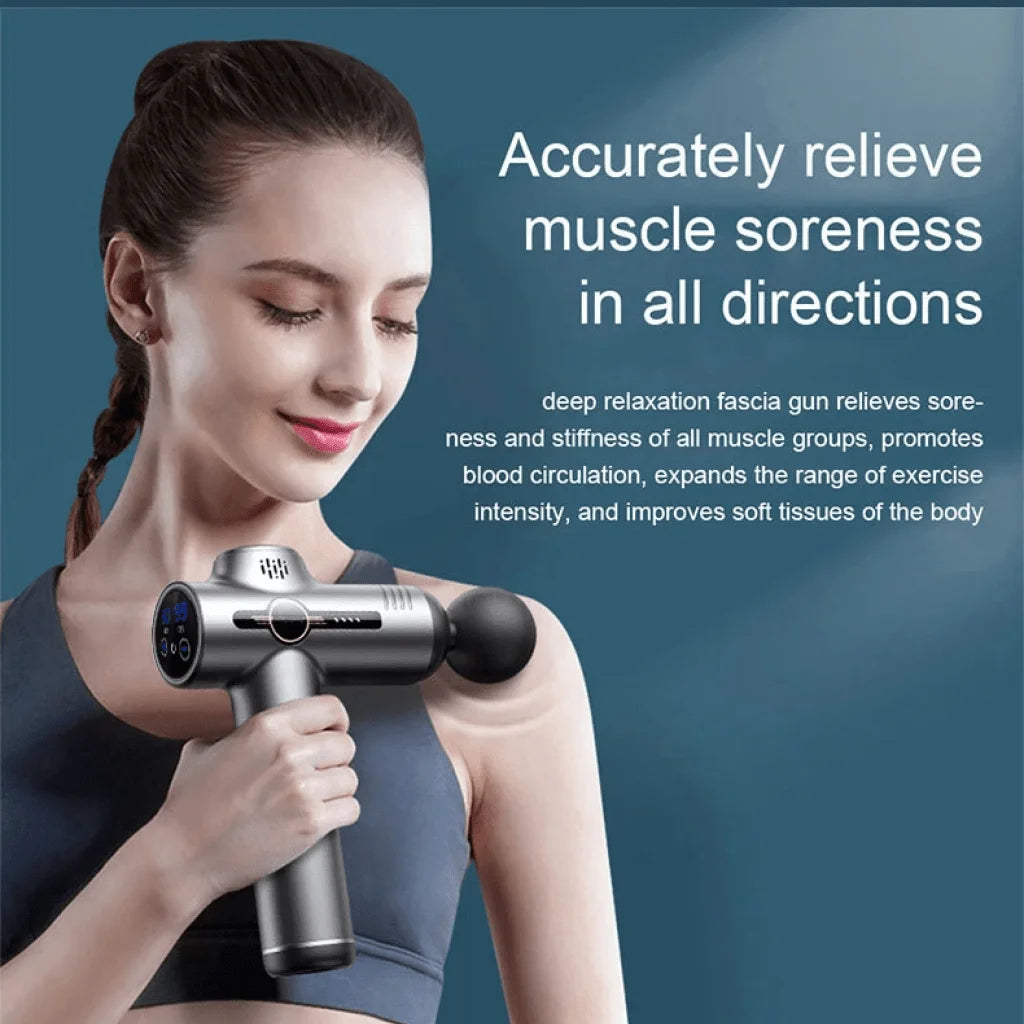 Portable Fascia Massage Gun – Deep Muscle Relaxation & Fitness