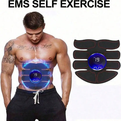 EMS Abdominal & Arm Muscle Stimulator – USB Charging Fitness Patches