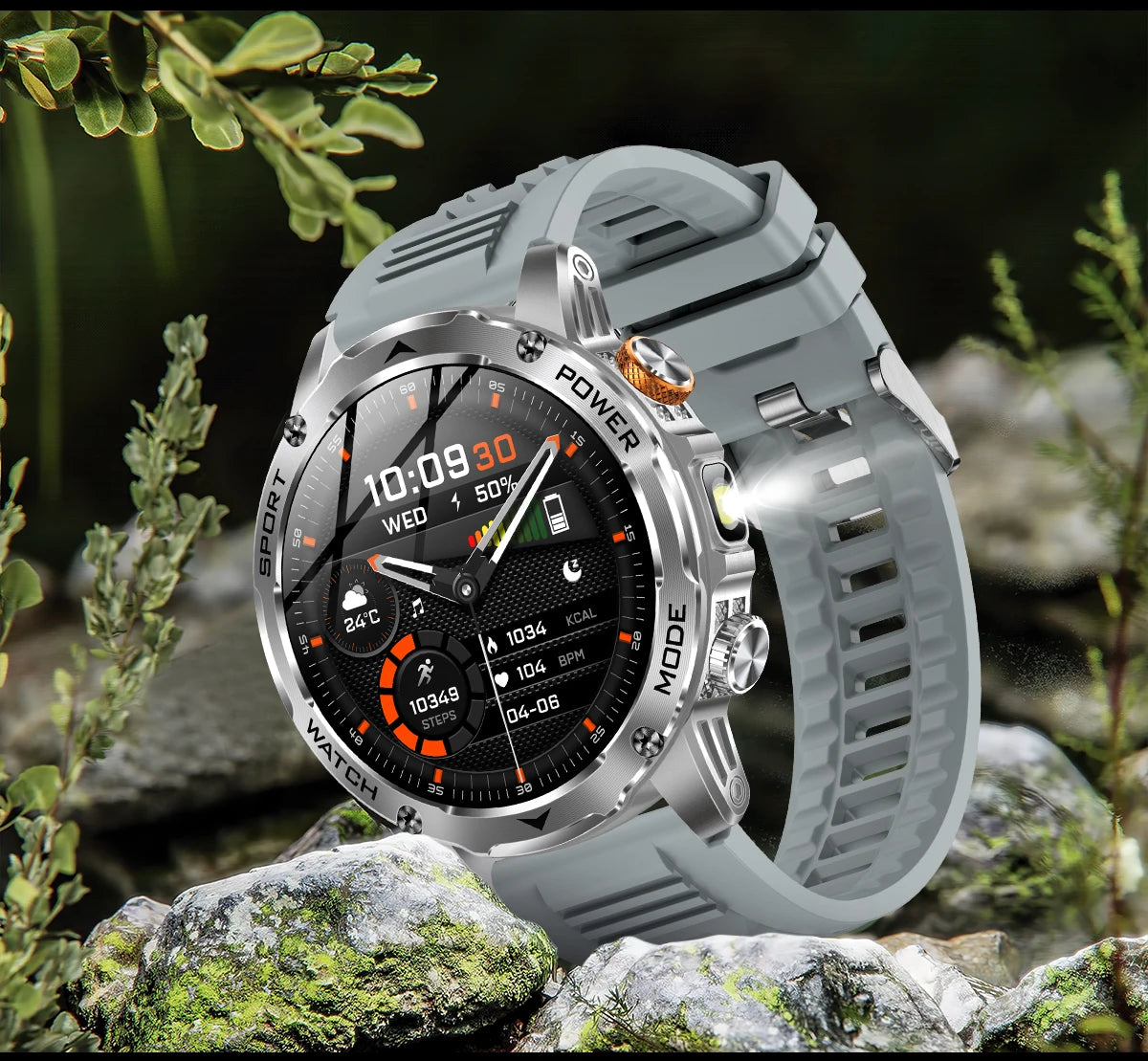 Men’s Smartwatch Large Battery Waterproof Fitness