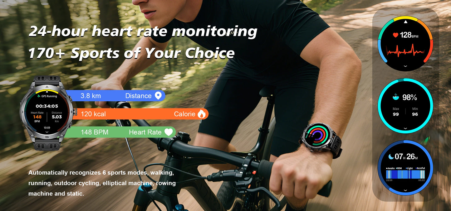 T-Rex 3 Military Smartwatch for Men