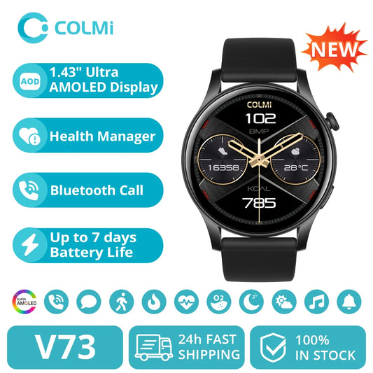 V73 AMOLED Bluetooth Call Smartwatch 2024