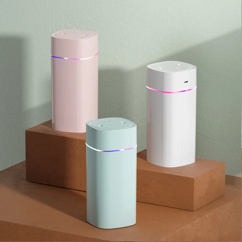 Dual-Nozzle USB Humidifier – 600ml/H Super Mist, Ultra Quiet