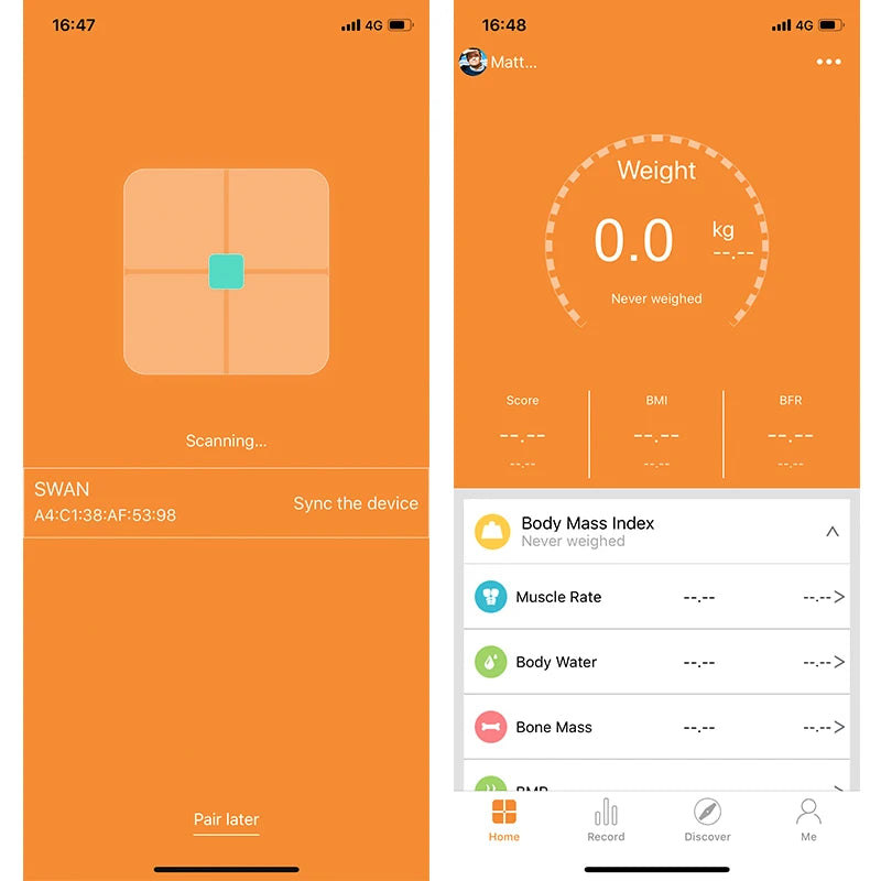 Bluetooth Body Fat Scale – Smart Weight & BMR Monitor