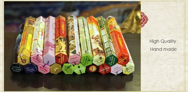 9-Box Indian Incense Stick Set – Premium Mixed Flavors