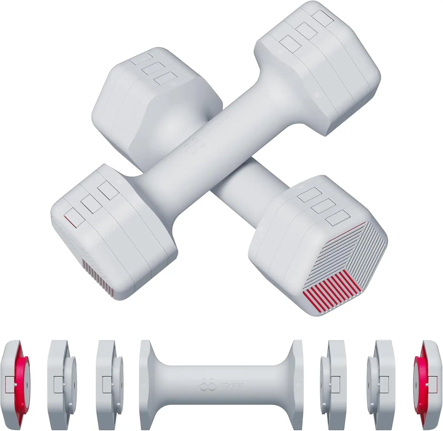 Adjustable Dumbbells Set – 2–5lb Free Weights for Home Gym