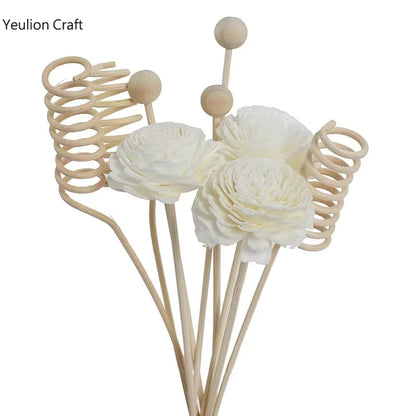 9PCS Flower Rattan Aromatherapy Sticks – No Fire Diffuser