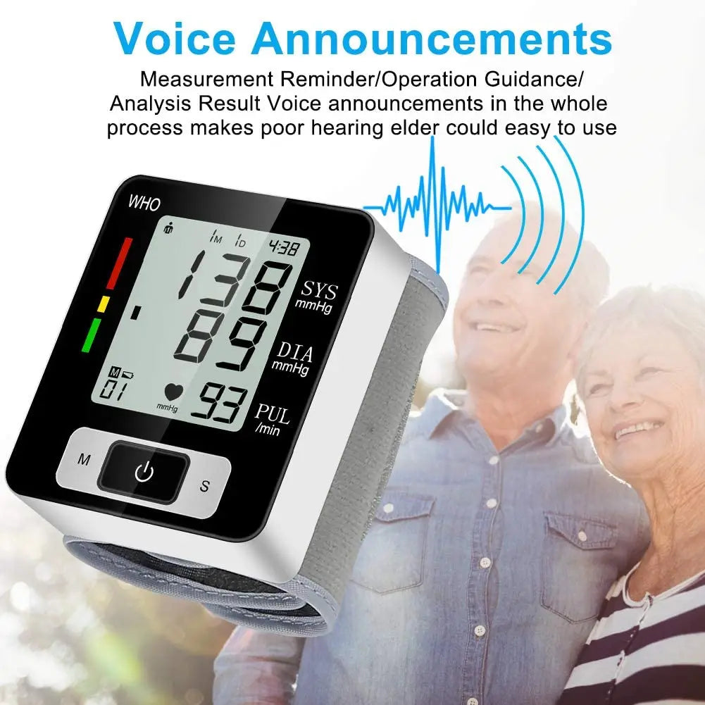 Digital Wrist Blood Pressure Monitor – High-Accuracy Tonometer